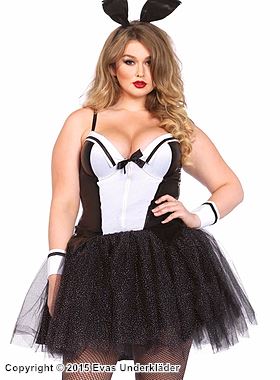 Hase, Kostüm-Kleid, Funkeln, Tüll, Plus Size